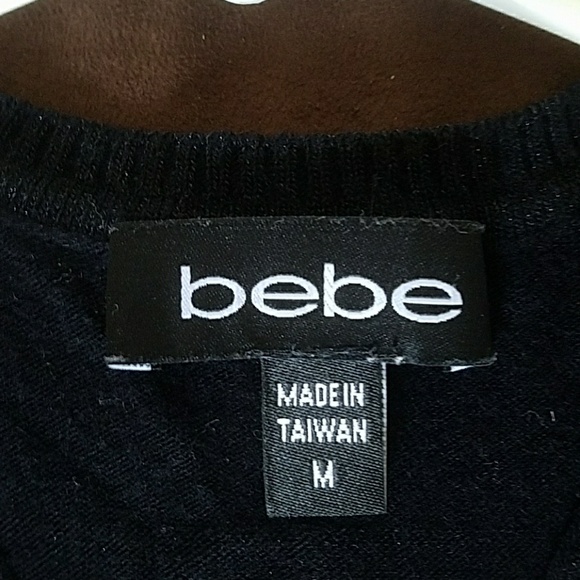 Bebe black striped racer back. - Picture 7 of 7